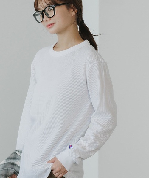 Champion/チャンピオン LONG SLEEVE T-SHIRT ワッフルT（Tシャツ