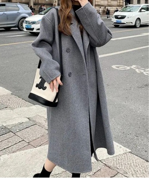 セール】【2025秋冬新作】メルトンライク ロングチェスターコート