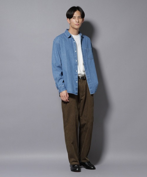 NANO universe（ナノユニバース）の「コーデュロイイージーバギーパンツ（その他パンツ・メンズ・ブラック/ブラウン/ライトベージュ・S/M/L）」の6枚目の写真