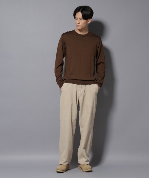 NANO universe（ナノユニバース）の「コーデュロイイージーバギーパンツ（その他パンツ・メンズ・ブラック/ブラウン/ライトベージュ・S/M/L）」の20枚目の写真