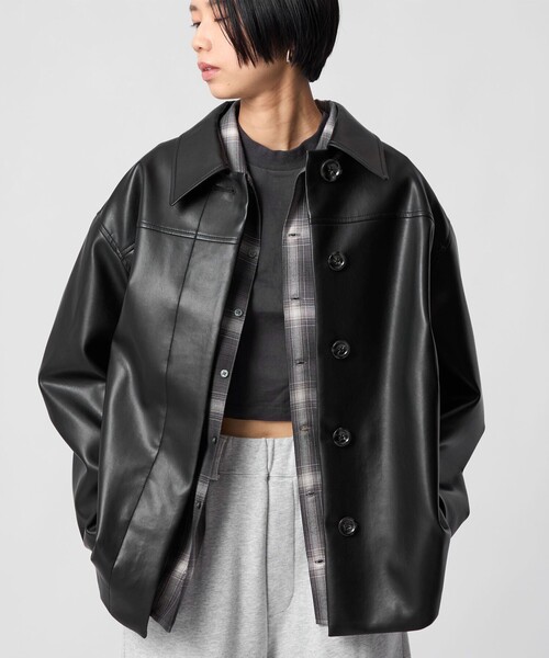 CITEN＞レザーライクジャケット（その他アウター）｜CITEN