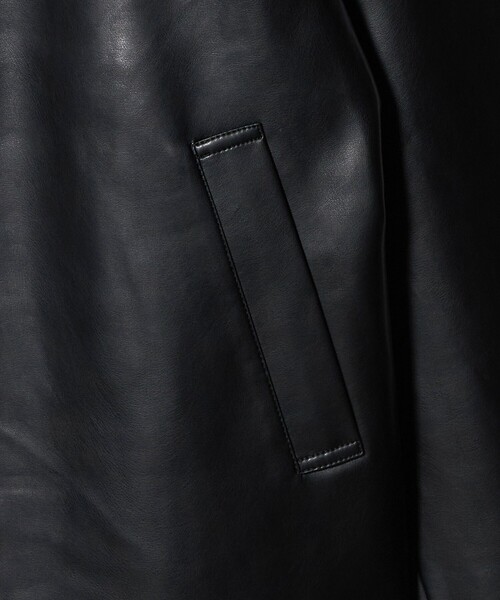 CITEN（シテン）の「＜CITEN＞レザーライクジャケット（その他アウター・レディース・ブラック・S/M）」の14枚目の写真