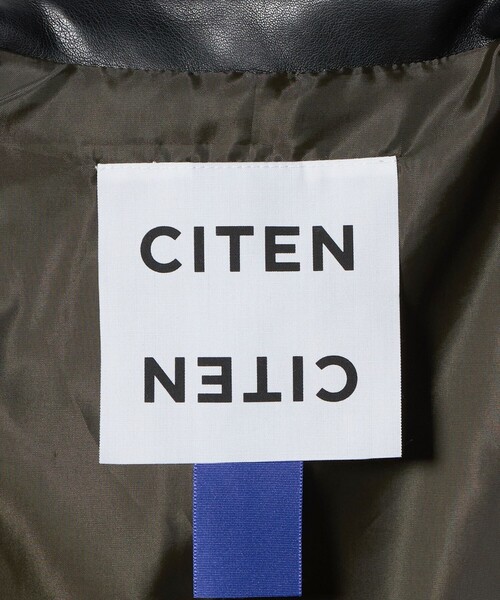 CITEN（シテン）の「＜CITEN＞レザーライクジャケット（その他アウター・レディース・ブラック・S/M）」の18枚目の写真