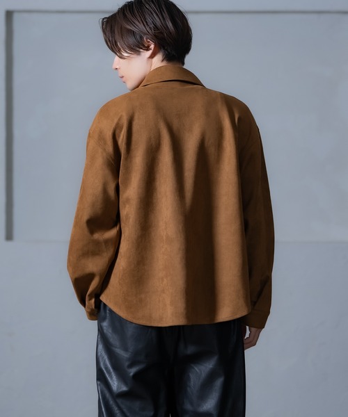 improves（インプローブス）の「スエード風ポンチダブルフラップポケシャツ（シャツ/ブラウス・メンズ・ベージュ/ブラウン/キャメル・MEDIUM/LARGE）」の15枚目の写真