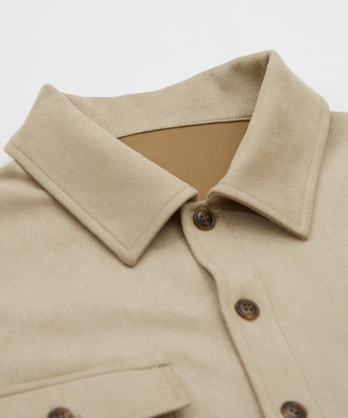 improves（インプローブス）の「スエード風ポンチダブルフラップポケシャツ（シャツ/ブラウス・メンズ・ベージュ/ブラウン/キャメル・MEDIUM/LARGE）」の20枚目の写真