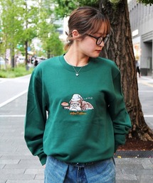 MELLOW（メロー）の「MELLOW DOG SWEAT / イラスト刺繍 / 犬柄 / ブルドッグ　スウェット　トレーナー（スウェット）」