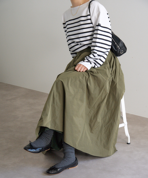セール】《追加2・一部店舗限定》タフタフレアスカート（スカート