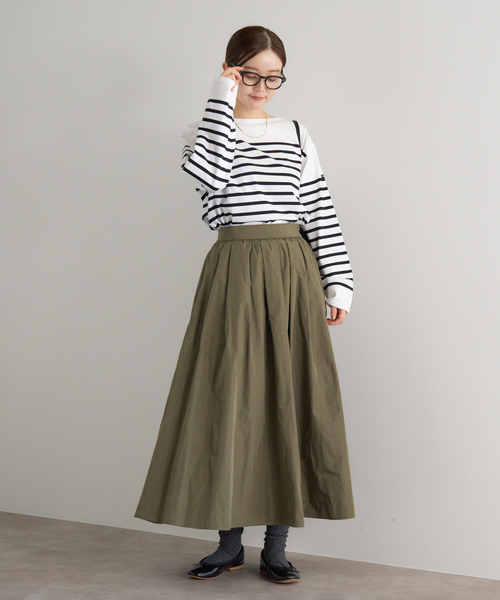 イエナ スカート 確認用 追加2・一部店舗限定》タフタフレアスカート（スカート）｜IENA