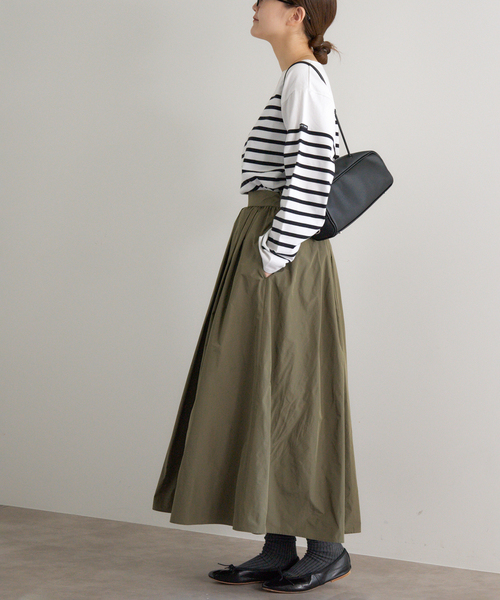 追加2・一部店舗限定》タフタフレアスカート（スカート）｜IENA