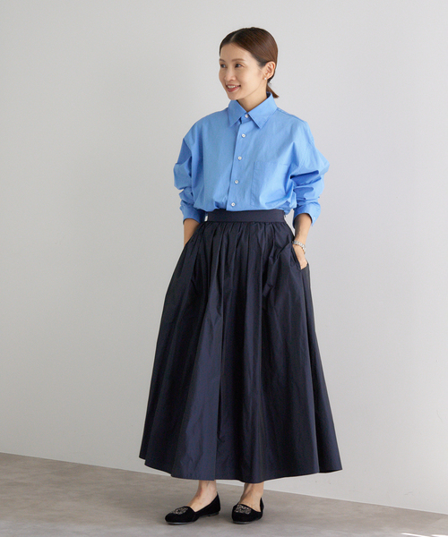追加2・一部店舗限定》タフタフレアスカート（スカート）｜IENA