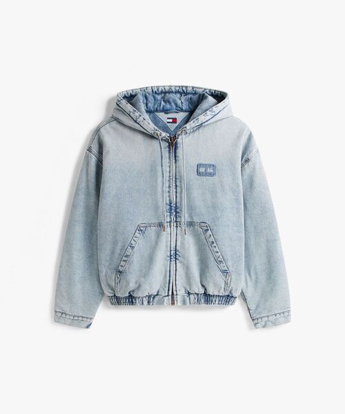 tommy jeans（トミー ジーンズ）の「デニムパデッドフードジャケット（ブルゾン・メンズ・インディゴブルー・MEDIUM/X-LARGE/X-SMALL/SMALL/LARGE）」の4枚目の写真