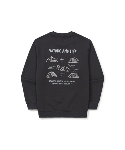 Snow Peak(スノーピーク)の「Snow Peak / Graphic Sweatshirt グラフィック スウェットシャツ 海外限定(スウェット・メンズ・ライトベージュ/スミクロ・M/L/XL)」の5枚目の写真
