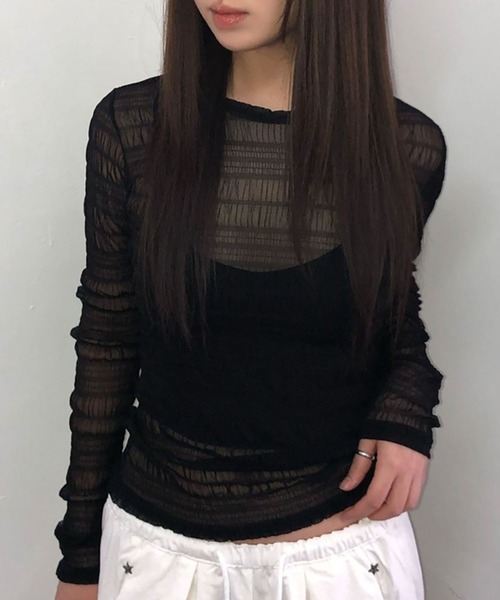 値下げ交渉可能　ミュベール　2025AW シアーレイヤードトップス 値下げ交渉可能 ミュベール 2025AW シアーレイヤードトップス MUVEIL