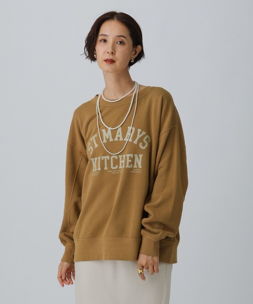 LEPSIM（レプシィム）の「古着風加工スウェット　601863（スウェット・レディース・グレイッシュベージュ/グレー/ブルー/キャメル・FREE）」の5枚目の写真