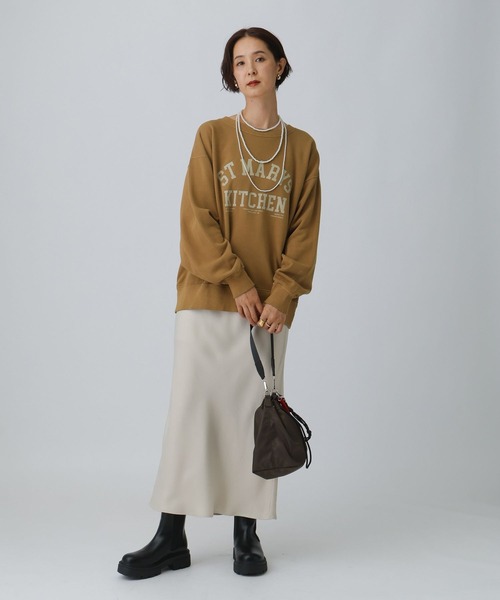 LEPSIM（レプシィム）の「古着風加工スウェット　601863（スウェット・レディース・グレイッシュベージュ/グレー/ブルー/キャメル・FREE）」の7枚目の写真