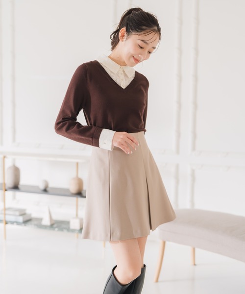 セール】2025秋冬新作 スパンラメアソートミニスカート（スカート