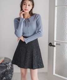 MISCH MASCH | 2025秋冬新作 スパンラメアソートミニスカート(スカート)