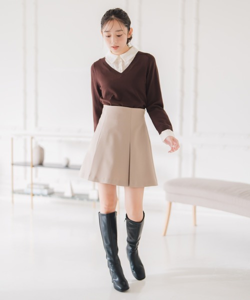 セール】2025秋冬新作 スパンラメアソートミニスカート（スカート