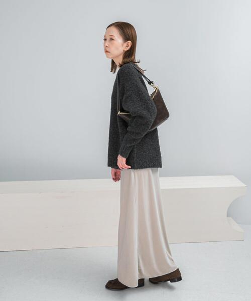 URBAN RESEARCH ROSSO WOMEN（アーバンリサーチ　ロッソ）の「ベロアロングスカート（スカート・レディース・ベージュ系その他/ブルー・38/36）」の6枚目の写真