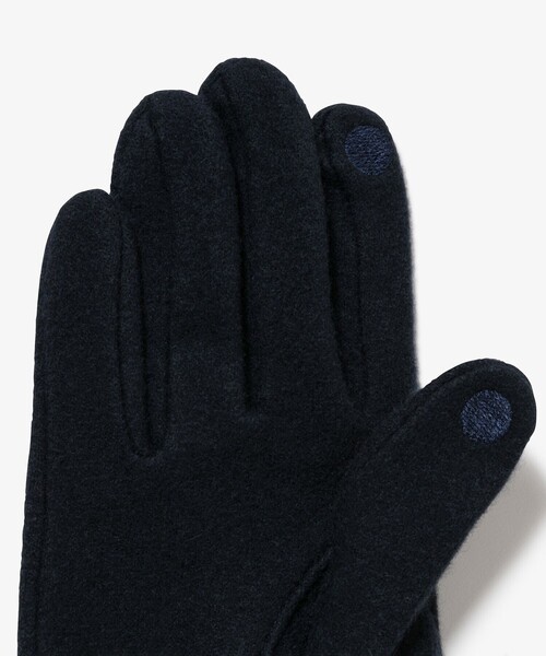LACOSTE（ラコステ）の「カシミヤブレンドウールジャージグローブ（手袋・メンズ・ブラック/グレー/ネイビー・FREE）」の6枚目の写真