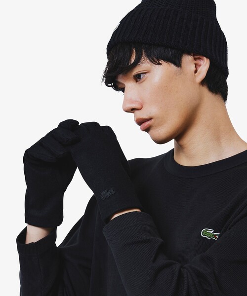 LACOSTE（ラコステ）の「カシミヤブレンドウールジャージグローブ（手袋・メンズ・ブラック/グレー/ネイビー・FREE）」の15枚目の写真