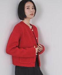 OPAQUE.CLIP | ビジューボタンニットカーディガン【洗える】(カーディガン/ボレロ)