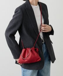 russet | レザー巾着4WAYミニショルダーバッグ(ショルダーバッグ)