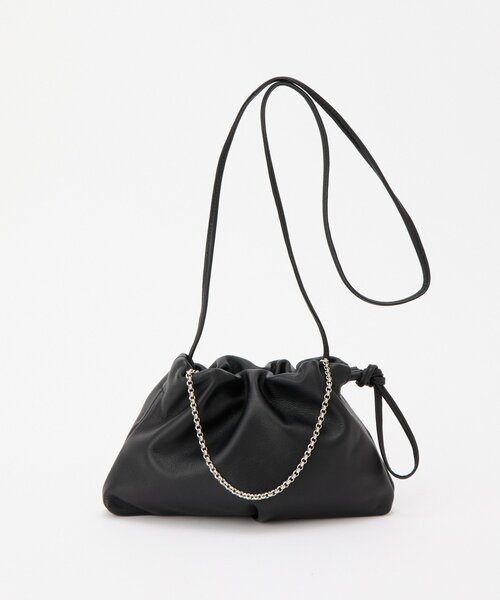 russet（ラシット）の「レザー巾着4WAYミニショルダーバッグ（ショルダーバッグ・レディース・ホワイト/ブラック/サックスブルー/シルバー/レッド・FREE）」の14枚目の写真