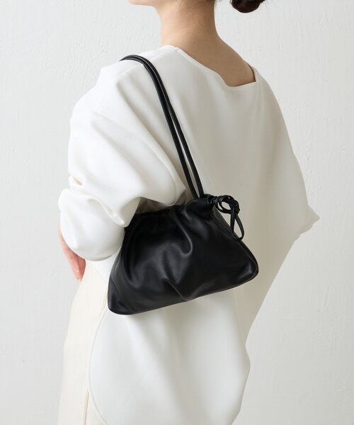 レザー巾着4WAYミニショルダーバッグ（ショルダーバッグ）｜russet