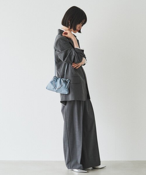 russet(ラシット)の「レザー巾着4WAYミニショルダーバッグ(ショルダーバッグ・レディース・ホワイト/ブラック/サックスブルー/シルバー/レッド・FREE)」の20枚目の写真