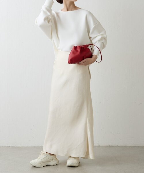 russet(ラシット)の「レザー巾着4WAYミニショルダーバッグ(ショルダーバッグ・レディース・ホワイト/ブラック/サックスブルー/シルバー/レッド・FREE)」の15枚目の写真