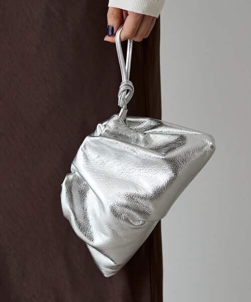 russet（ラシット）の「レザー巾着4WAYミニショルダーバッグ（ショルダーバッグ・レディース・ホワイト/ブラック/サックスブルー/シルバー/レッド・FREE）」の22枚目の写真