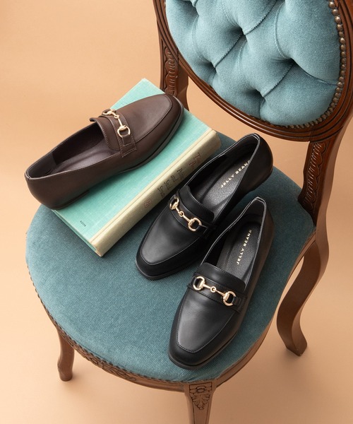 JELLY BEANS（ジェリービーンズ）の「あったか仕様◆ビットローファーシューズ(215-57183)JELLY BEANS(ジェリービーンズ)（ローファー・レディース・ブラック/ダークブラウン・23/24/25/22/22.5/24.5/23.5）」の10枚目の写真