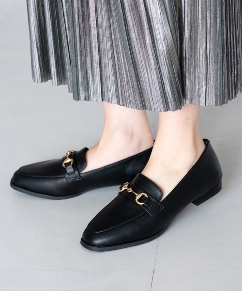 JELLY BEANS（ジェリービーンズ）の「あったか仕様◆ビットローファーシューズ(215-57183)JELLY BEANS(ジェリービーンズ)（ローファー・レディース・ブラック/ダークブラウン・23/24/25/22/22.5/24.5/23.5）」の9枚目の写真