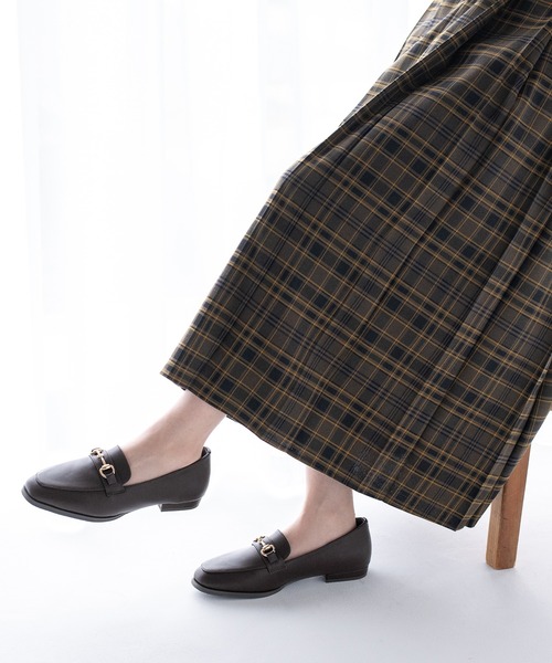 JELLY BEANS（ジェリービーンズ）の「あったか仕様◆ビットローファーシューズ(215-57183)JELLY BEANS(ジェリービーンズ)（ローファー・レディース・ブラック/ダークブラウン・23/24/25/22/22.5/24.5/23.5）」の4枚目の写真