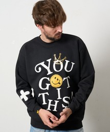 STUD MUFFIN | STUD MUFFIN/スタッドマフィン/裏毛起毛 YOU GOT THIS マルチパッチワーク スエットシャツ(スウェット)