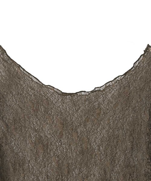 marjour（マージュール）の「VINTAGE NUANCE SHEER LACE TOPS（Tシャツ/カットソー・レディース・オフホワイト/ブラウン・M）」の12枚目の写真
