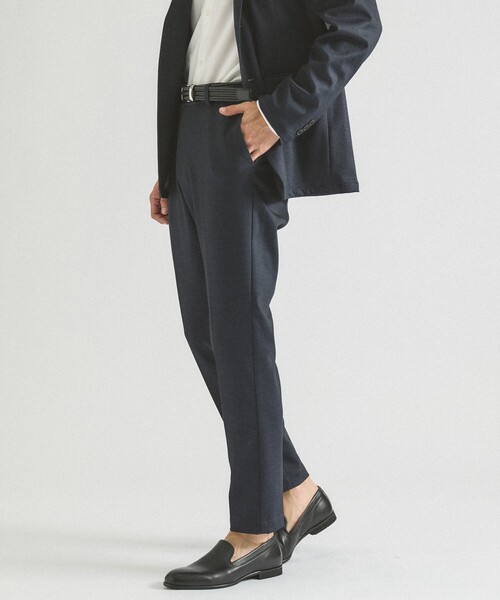 ABAHOUSE GRAY（アバハウスグレイ）の「【新型/セットアップ対応】ポンチ イージースラックス / 4WAYストレッチ / ウォッシャブル（スラックス・メンズ・ブラック/ネイビー/その他1/ブルー系その他/グレー/その他・48/46/44/50）」の3枚目の写真