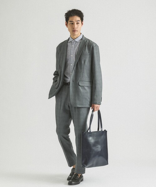 ABAHOUSE GRAY（アバハウスグレイ）の「【新型/セットアップ対応】ポンチ イージースラックス / 4WAYストレッチ / ウォッシャブル（スラックス・メンズ・ブラック/ネイビー/その他1/ブルー系その他/グレー/その他・48/46/44/50）」の17枚目の写真