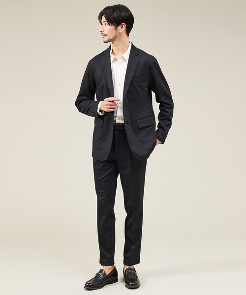 ABAHOUSE GRAY（アバハウスグレイ）の「【新型/セットアップ対応】ポンチ イージースラックス / 4WAYストレッチ / ウォッシャブル（スラックス・メンズ・ブラック/ネイビー/その他1/ブルー系その他/グレー/その他・48/46/44/50）」の14枚目の写真