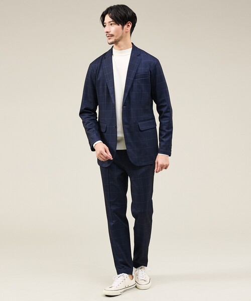 ABAHOUSE GRAY（アバハウスグレイ）の「【新型/セットアップ対応】ポンチ イージースラックス / 4WAYストレッチ / ウォッシャブル（スラックス・メンズ・ブラック/ネイビー/その他1/ブルー系その他/グレー/その他・48/46/44/50）」の10枚目の写真