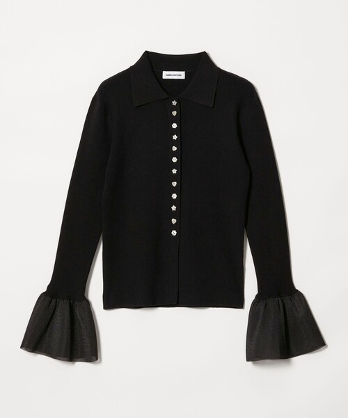 EMMEL REFINES（エメルリファインズ）の「＜EMMEL REFINES＞EM HW マルチボタン ソデボリューム ニット（ニット/セーター・レディース・グレー/ライラック/ブラック・FREE）」の2枚目の写真