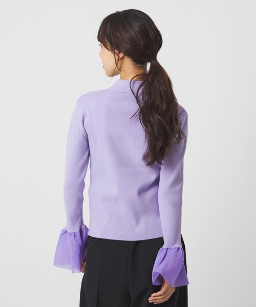 EMMEL REFINES（エメルリファインズ）の「＜EMMEL REFINES＞EM HW マルチボタン ソデボリューム ニット（ニット/セーター・レディース・グレー/ライラック/ブラック・FREE）」の7枚目の写真