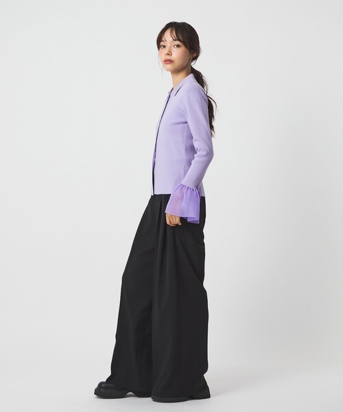 EMMEL REFINES（エメルリファインズ）の「＜EMMEL REFINES＞EM HW マルチボタン ソデボリューム ニット（ニット/セーター・レディース・グレー/ライラック/ブラック・FREE）」の8枚目の写真