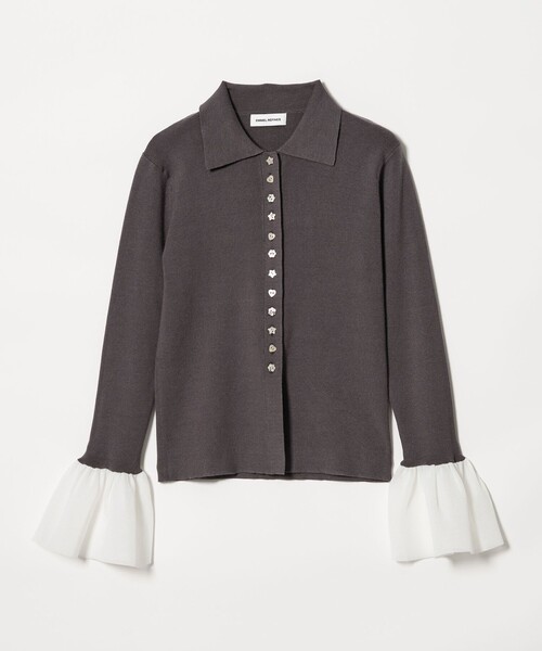 EMMEL REFINES（エメルリファインズ）の「＜EMMEL REFINES＞EM HW マルチボタン ソデボリューム ニット（ニット/セーター・レディース・グレー/ライラック/ブラック・FREE）」の12枚目の写真