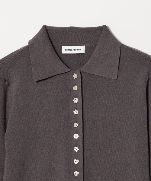 EMMEL REFINES（エメルリファインズ）の「＜EMMEL REFINES＞EM HW マルチボタン ソデボリューム ニット（ニット/セーター・レディース・グレー/ライラック/ブラック・FREE）」の14枚目の写真