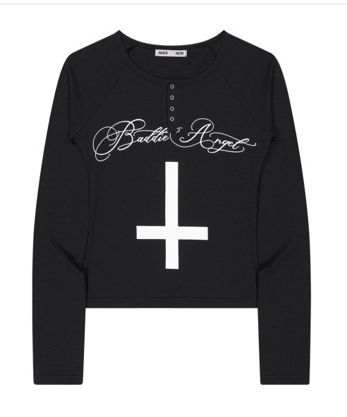 A'GEM/9 × .kom 『NIIER NOR/ニアノア』 CROSS HENLEY L/S TEE/クロス