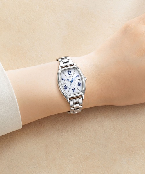 セール】wicca ウィッカ ソーラーテック電波時計 シルバー KS4-014-11