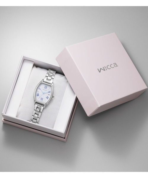 wicca(ウィッカ)の「wicca ウィッカ ソーラーテック電波時計 シルバー KS4-014-11(アナログ腕時計・レディース・シルバー・FREE)」の12枚目の写真