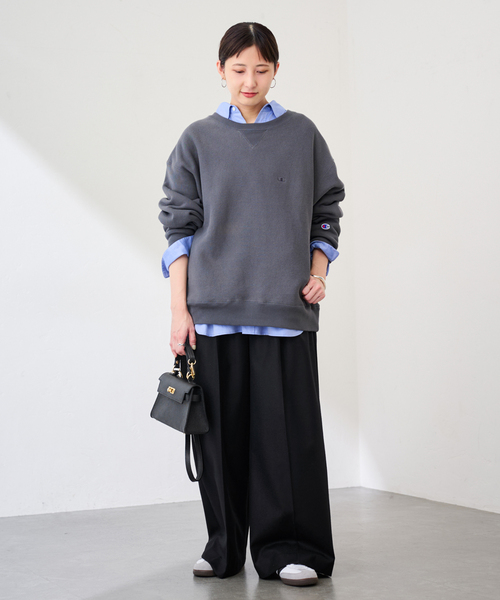 ドレスドアンドレスド 22SS ウール カシミヤ混 ワイド スラックスパンツ ドレスドアンドレスド 22SS ウール カシミヤ混 ワイド スラックスパンツ